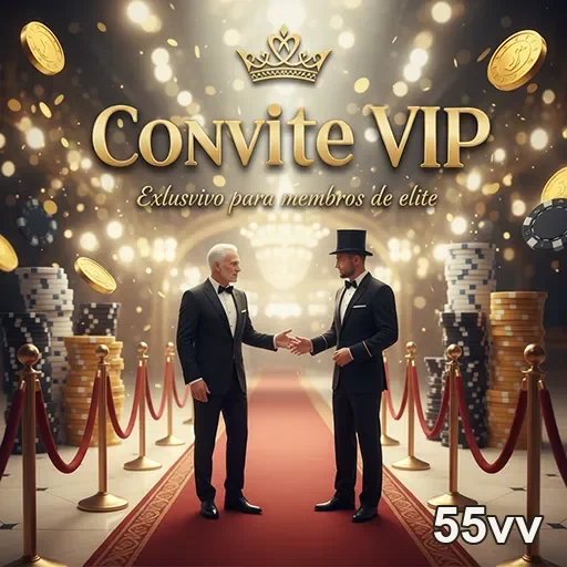 Convite VIP dos serviços oferecidos pelo site 55vv, destacando exclusividade e sofisticação.