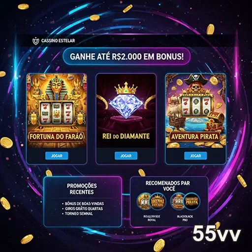 Banner do 55vv mostrando como ganhar bônus em jogos online.